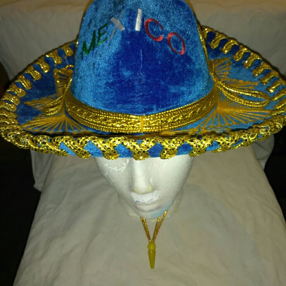 Sombrero Gonzales kids ornate Mexico, NEW
